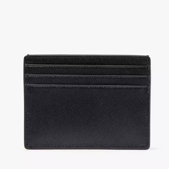 Kate Spade Madison Saffiano Leather Small Slim Card Holder
COLOR: Black 
NWT - Picture 3 of 16